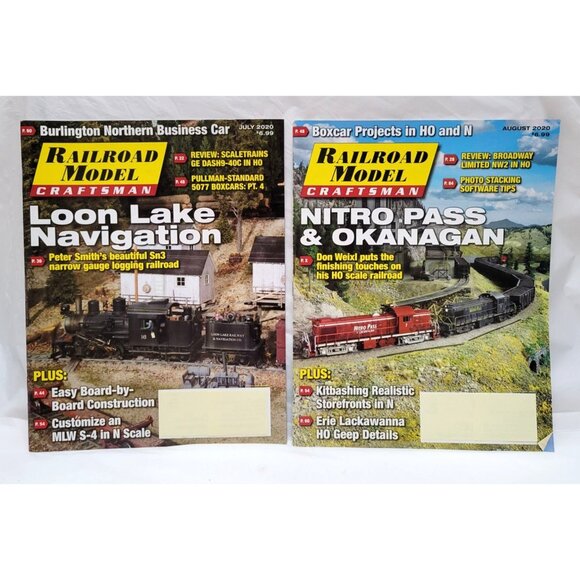 Lot of 8 Railroad Model Craftsman Magazines January Through August 2020 issues - Picture 8 of 9